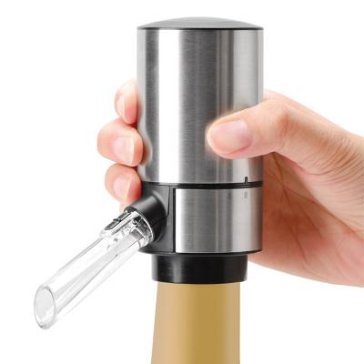 China 2022 New Design Hot Selling Electronic Stainless Steel Wine Aerator Automatic And Electric Dispenser Wine Aerator zu verkaufen