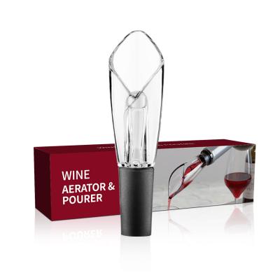 China Drinking tool 2022 good quality aerator cheap red wine pourer wine decanter with aerator zu verkaufen