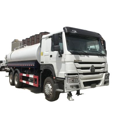 China Carbon Steel Sinotruk HOWO 6*4 Used Water Tanker Truck Left Hand Drive 10 Wheels Water Tanker Truck High Quality Standard Carbon Diesel for sale