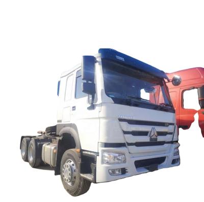 China Sinotruk 6x4 371hp 420hp Howo Used Tractor Trailer Cylinder Diesel Engine Wheels Gross Vehicle Transmission Weight Type 6825x2490x3210mm for sale