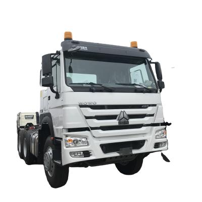 China Sinotruk Howo Tractor Truck 6x4 Left Hand Drive 10 Wheels Cylinder Diesel Engine Wheels Gross Vehicle Transmission Weight Type 6825x2490x3210mm for sale