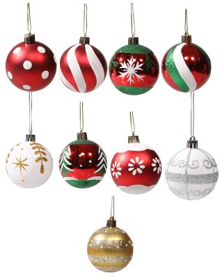 China Chimera Holiday Decorate Wholesale 6cm Painted Christmas Ball Decoration Prop Christmas Tree Decorations Balls Ornaments for sale