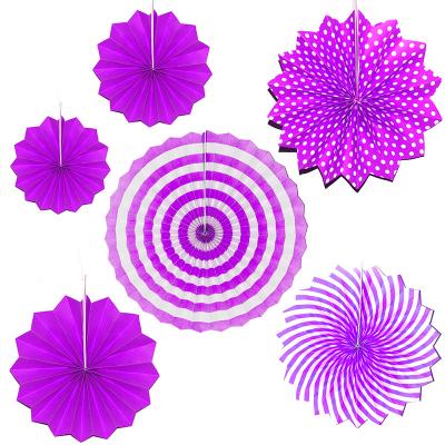 China China background decorative wall diy flower ball set mall ornaments window decoration birthday paper fan for sale