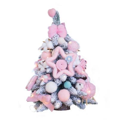 China Hot Sale Christmas Tree 20cm 40cm 60cm Snowing Slim Office Green White Blue Christmas Tree Mini for sale