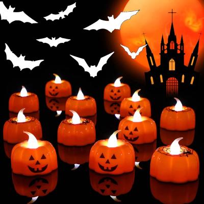 China Flameless Pumpkin Art Candle Molds Halloween Party Wholesale Luxury Home Decoration Easter Halloween for sale