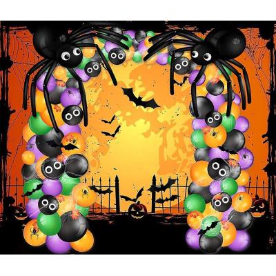 China Party Decoration Spider Web Bat Balloon Garland Halloween Balloon Arch for sale