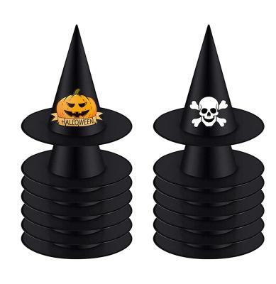 China Holiday Party Striped Decoration Costume Witch Halloween Costume Cosplay Hat for sale