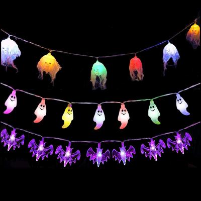 China Halloween Led String Lights Bat Ghost Pumpkin Lantern Fairy Lights Bar Party Halloween Decorations Lights for sale