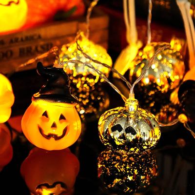 China Halloween Decorative Led Pumpkin String Light Festival Atmosphere Holiday Halloween Lights Led String for sale