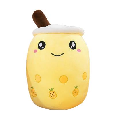 China NEW creative soft cute plush milk teacup pillow to customize children's cute bubble teacup plush toys for sale