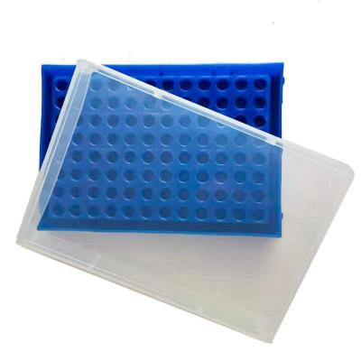 China Made from USP Grade VI Polypropylene PCR Tube Rack for 0.2ml Micro-tubes, 8 X 12 Row Pack of 5 for sale