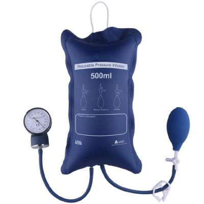 China White 70D Nylon With PU Laminate Medical Blood Pressure Infusor Cuff Set Pressure Infusion Bag Simple-Patient-Use Pressure Infusors for sale