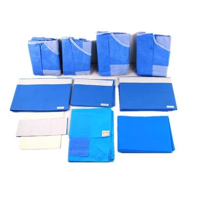 China PE Factory Supply CE Certified Disposable Surgical Pack Sterilized Interventional Operation Pack for sale