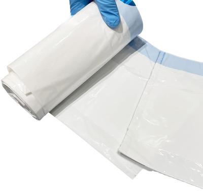 China Hot Selling PE Elderly and Sick Patients Commode Liner Bags with Absorbent Pad& Commode Liner with Super Absorbent Pad for sale