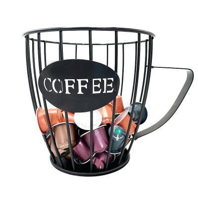 China Durable Metal Nespresso Capsule Coffee Holder Nespresso Coffee Capsule Holder Holds 60 Capsules for sale