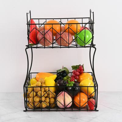 China Good Quality Fruit Bowl Vegetable Snack Metal Wire Storage Row Fruit Basket Fruit Bowl Bread Basket Sustainable Holder2 for sale