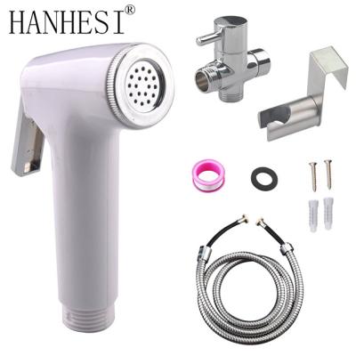 China Bathroom Handheld Shattaf Bidet Sprayer Set ABS Material Hand Showers for sale