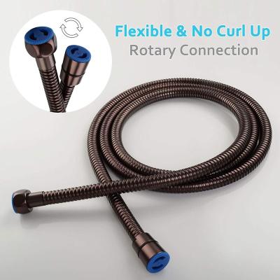 China amazon hot sale bronze stainless steel 304 double lock shower plumbing hose from factory directly for sale