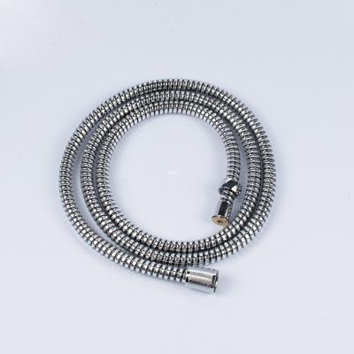 China PVC spiral corrugated black & white shower hose with double blister packing for sale