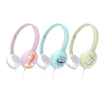 China Cable Headband With Lightweight Adjustable Microphone Headband Over Ear New Design Phone Over Ear Microphone Cartoon Stereo Headset for sale