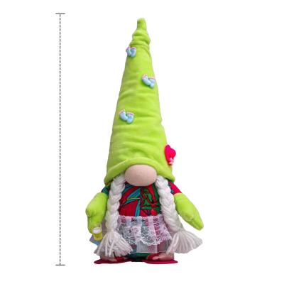 China New Summer Art Cloth Doll Hat Cloth Doll Seaside Creative Long Dwarf Slippers Faceless Ornaments for sale