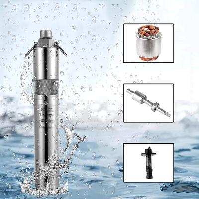 China Kepeida 2QGD1-50-0.37 220V 0.5hp 1m3/h 50M Head Stainless Steel Submersible Screw Deep Well Water Pump for Family Houses for Irrigation for sale