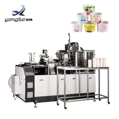 Chine Produits alimentaires et boissons 65-70 pièces/min Machine de fabrication de bols de salade de papier Machine de formage de bols de papier jetables de 20 à 50 oz à vendre