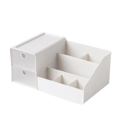 China Waterproof Shockproof Dustproof Type Nordic Cosmetic Jewelry Plastic Lipstick Storage Box Student Makeup Drawer Single Finish Desktop Box for sale