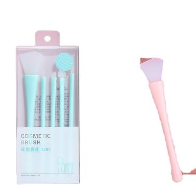 China Silicone Makeup Brush Set Box Mask Brush Eyeshadow Brush 5 Skin-Friendly Makeup Tools for sale