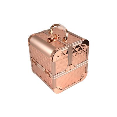 China Wholesale Custom Cosmetic Box Universal Cosmetic Box Professional Travel Wheel Brush Portable Cosmetic Storage and Snack for sale