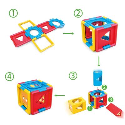 China New Arrival Colorful Stack N Sort Ride Baby Matching Toy Cube Baby Kids STEM Toys A7990 for sale