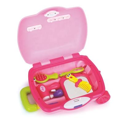 China Newest Portable Boxed Sounding Baby Toy Storage Baby Toys Girl Beauty Baby Play Makeup Set Toys Box for sale