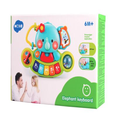 China HOT Battery Operated RTS Elephant Kids Pianos For Sale Musical Developmental Toys Baby Toys For Infants for sale