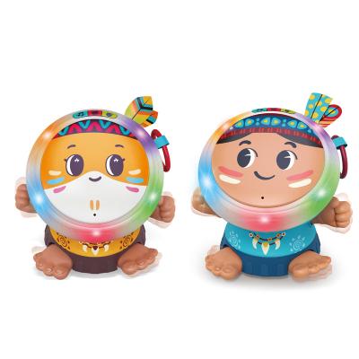 China Baby Hand Musical Drum Toy Educational Toys For Babies Over 18 Months With Light And Music A9999C for sale