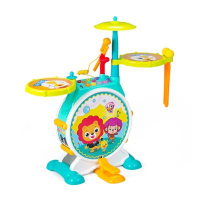 China Battery Operated Banging Drum Striking Toy Kids Baby and Toddler Toys Children Drum Set Musical Instruments for sale