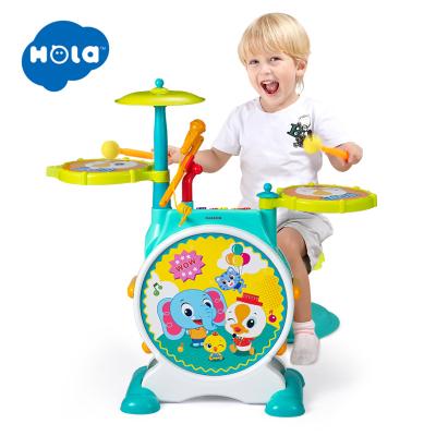 China Battery Operated Ready To Ship Baby Development Items Educational Musical Learning Toys Children Drum Set for sale