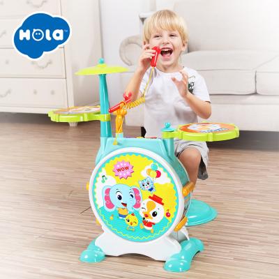 China Birthday Gift Sst Musical Instruments Children Items Battery Operated Baby Toys Musical Electric Drum Set for sale