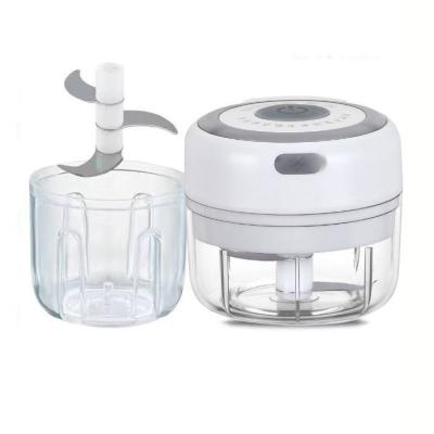 China Mini 100ml and 250ml Electric Crusher Machine USB Press Chopper Garlic Press Garlic Crusher Stored Electric Garlic Cleaver for sale