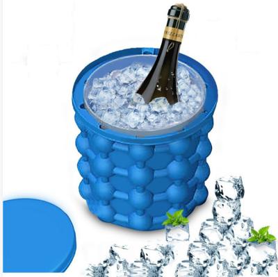 China Viable Cooler Blue Wine Beer Silicone Ice Bucket Champagne Party Eco Material Custom OEM Customized Logo Type Item China Holders Origin for sale