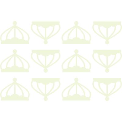 China WALL STICKER Nordic Style Glowing Crown Wall Stickers For Girls Room Bedroom Luminous Wall Decals for sale