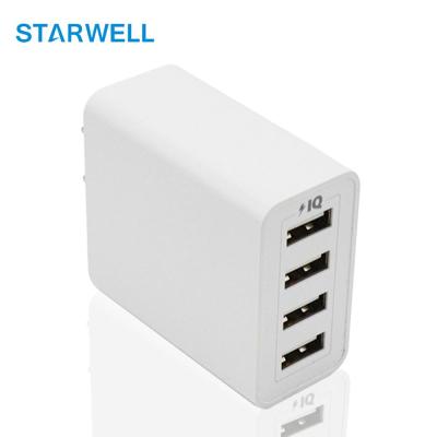 China ZX-4U04SC 4 USB Port Wall Travel Charger with Foldable 5v 5a 450*400*180mm US Plug for sale