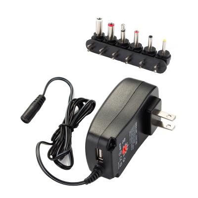 China Multi cctv camera outputs variable voltage 3v to 12v power supply adapter 30w power supply adapter for sale