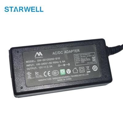 China Desktop Type Power Routers 24V 1A AC DC Power Adapter 24w adpter for sale