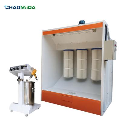 China Hotels Powder Coating Paint Systems with Power Gun/Spray Booth/Curing Oven for sale