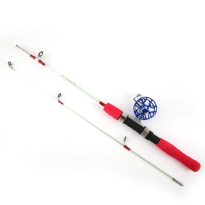 China Ultra Light Weight Sea Ice Fiberglass Trout Baitcasting Fishing Rods Pole Rod for sale