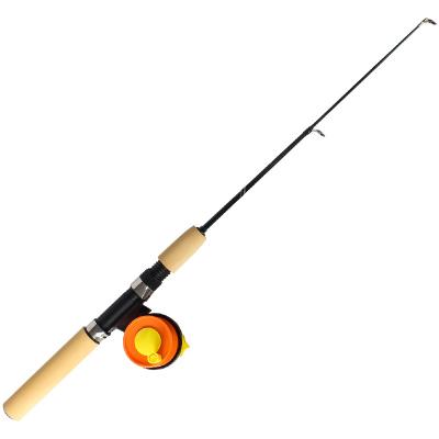 China Glass 55 65 75CM Ice Fishing Winter Mini Telescopic Shrimp Fishing Rod Portable Carbon Fiber River Shrimp Carp Fishing Pole for sale