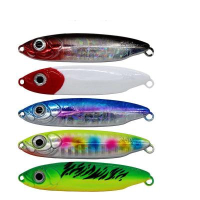 China Lead Selling Metal Long-shore Saltwater Squid Mandarin Tangerine Fish Metal Lure Plate Iron Hot Bait Lure Bare Piece for sale