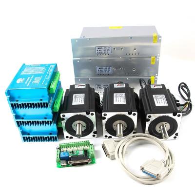 China CNC Router Kits 4axis NEMA 34 Stepper Motor Closed Loop CNC Router And Mill-stepper Motor 4n.m With Hss86 Driver Nema 34 Stepper Motor Kits closed loop for sale