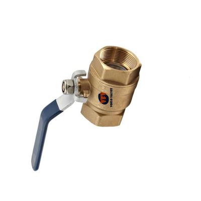 China Iron Handle General Operator Threaded Brass Ball Valve 1/4 for sale