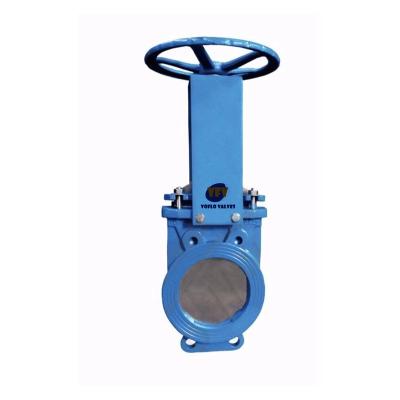 China PN16 General High Temperature Ductile Iron Body NBR EPDM Sealing Knife Gate Valve for sale